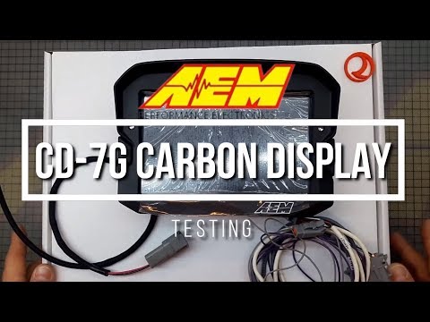 Unboxing and Testing the AEM CD-7G Carbon Non-Logging Dash!