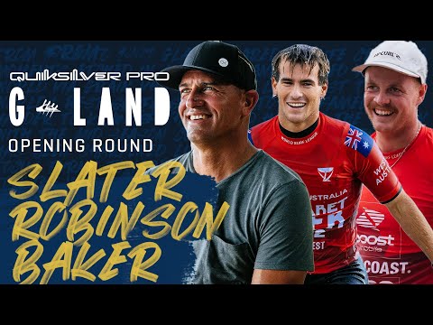 Kelly Slater, J. Robinson, J. Baker | Quiksilver Pro G-Land - Opening Round Heat Replay