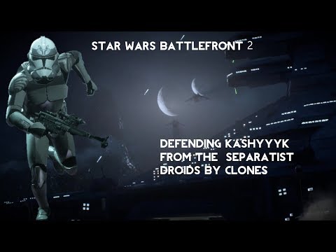 Defending Kashyyyk From The  Separatist Droids By The Clones - Star Wars Battlefront 2