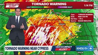 UPDATE: Tornado warning in effect for The Woodlands, Spring, Tomball areas