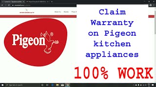 How to warranty claim or complaint in pigeon kitchen Appliances || 100% work