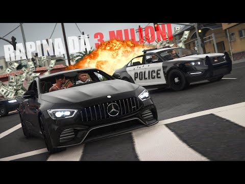 JEWELRY ROBBERY (chase, gunshots, 3 Million) - GTA 5 GANGSTER LIFE MOD³ #30