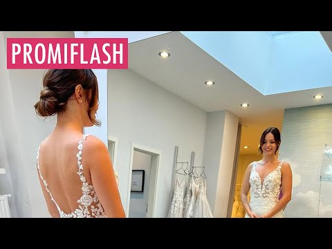Christina Hänni zeigt Fotos ihrer früheren Brautkleidanprobe