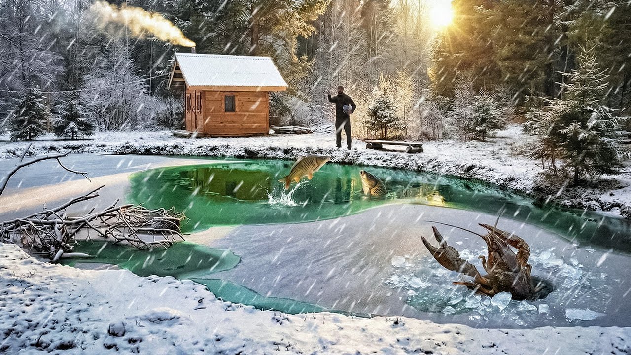 ВОТ ЧТО СЛУЧИЛОСЬ С ПРУДОМ В ЛЕСУ ЗА ШЕСТЬ МЕСЯЦЕВ! СВОЙ ВОДОЕМ С РАКАМИ и РЫБ