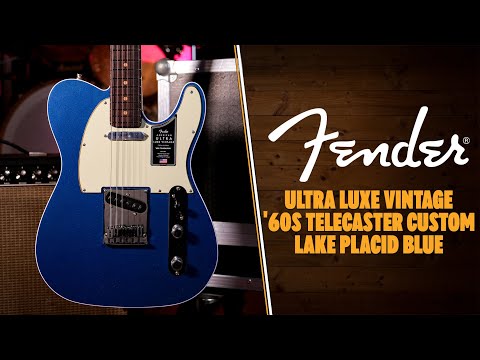 Fender American Ultra Luxe Vintage '60s Telecaster Custom - Rosewood - Lake Placid Blue image 11