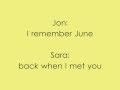 Summer is Over - Jon McLaughlin ft. Sara Bareilles (Lyrics)