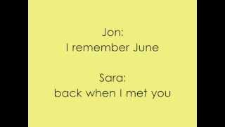 Summer is Over - Jon McLaughlin ft. Sara Bareilles (Lyrics)
