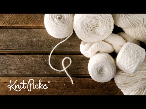 Part of a video titled Knit Picks - Bare Yarns Review - YouTube