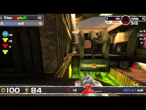 Quake Live 125 FPS August League 2014 GRAND FINAL - Cypher vs. Evil @ Toxicity