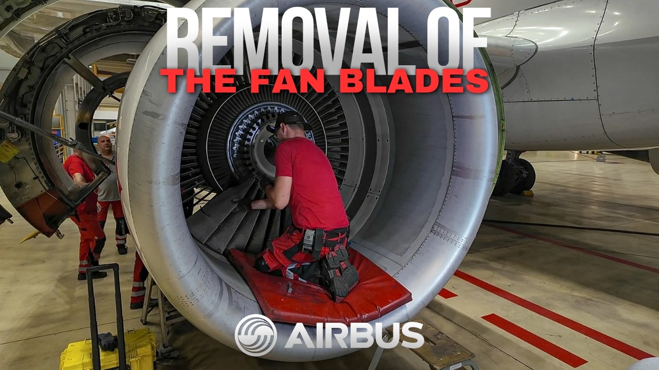 How to remove and install fan blades on Airbus A320