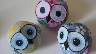 Paper mache owl ||paper craft|| craft ideas || paper mache craft