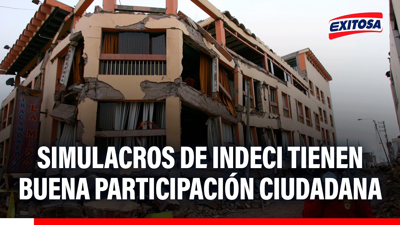 🔴🔵 Ciudadanía y autoridades han participado en simulacros organizado por Indeci