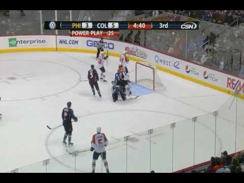 Jeff Carter scores against Colorado Avalanche, again 11-23-09