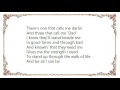 John Berry - Time to Be a Man Lyrics