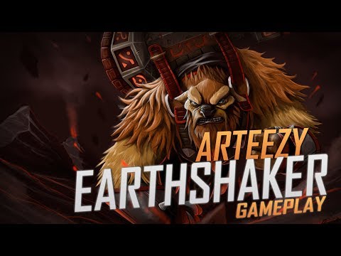 Arteezy playing Earthshaker (Gameplay)