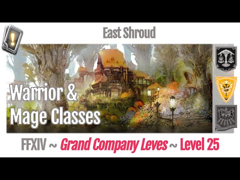 FFXIV Grand Company Leves Level 25 - East Shroud - A Realm Reborn