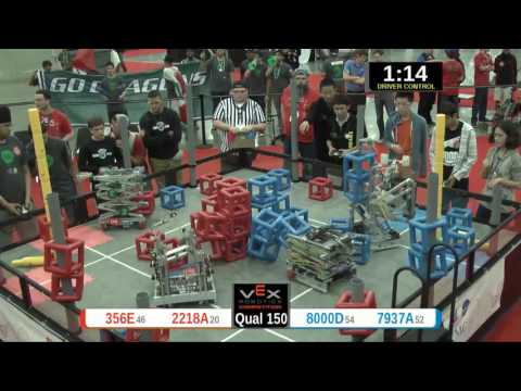 2015 VRC Sci Q150 - 356E 2218A vs 8000D 7937A - 69 to 20 - VEX Worlds 2015 - Science Division
