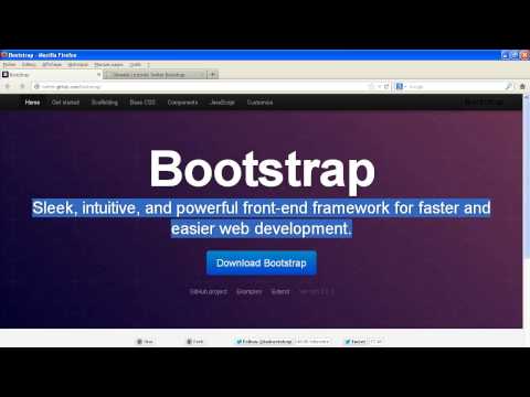 comment installer bootstrap