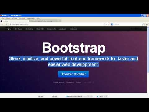 comment installer bootstrap