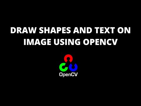 How to draw shapes and text on image using OpenCV in python