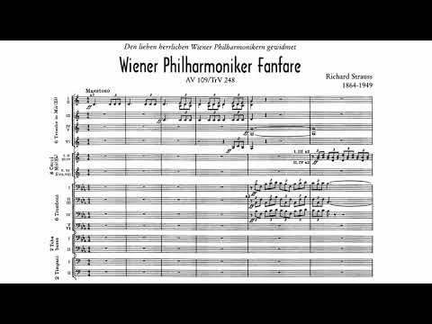 Richard Strauss - Vienna Philharmonic Fanfare [Score]
