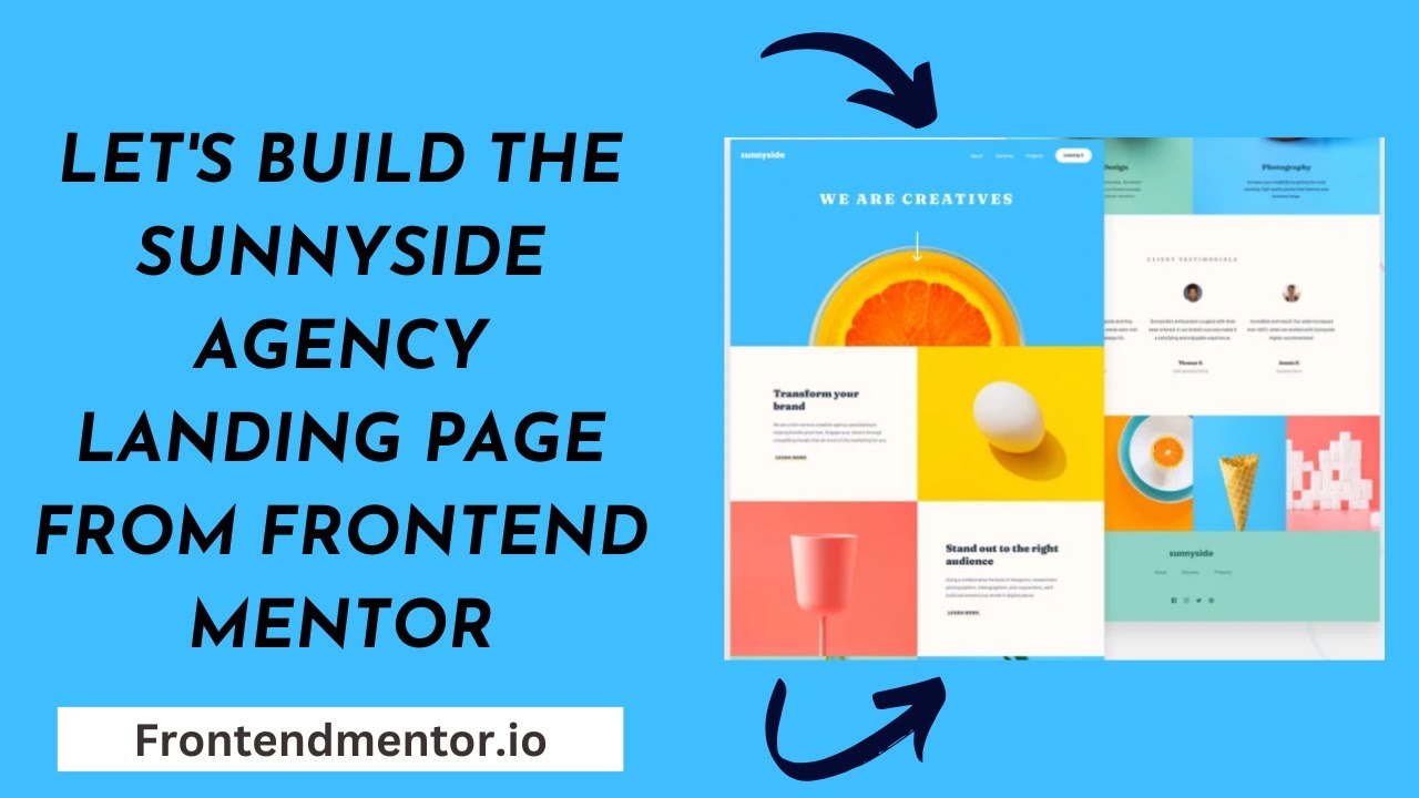 Let's Build the SunnySide Agency Landing Page From Frontend Mentor