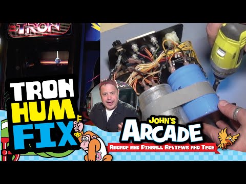 How to fix Bally Midway TRON arcade and MCR game Hum Noise - Filter Caps - Big Blue