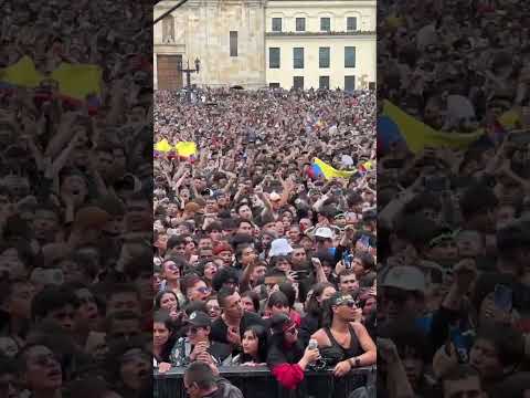 ASÍ RETUMBA LA PLAZA DE BOLÍVAR HOY EN BOGOTÁ COLOMBIA