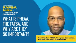 Unlocking Financial Aid: Understanding PHEAA & Navigating FAFSA Challenges with Ron Felder