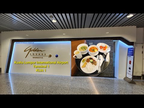 Malaysia Airlines MH Doméstico Golden Lounge KLIA1 Aeroporto Internacional de Kuala Lumpur T1 Sepang