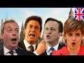 UK ELECTION 2015 neck and neck: Cameron, Miliband.