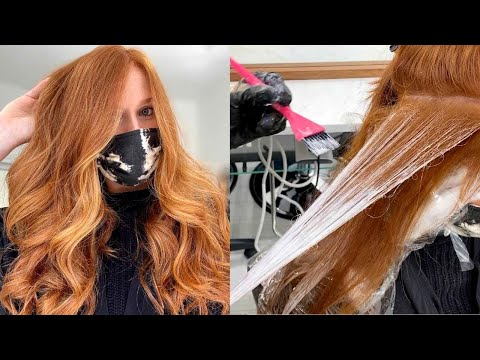 SUNKISSED BALAYAGE Hair Painting Tutorial | Red Hair...
