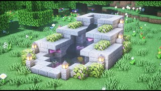 【マインクラフト】簡単！オシャレな池の作り方【Minecraft】How to Build a Pond【マイクラ建築】
