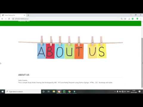 4 Python Django Project | Notes Sharing Site | Hindi