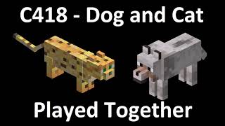 Minecraft Music - Dog and Cat Played Together!