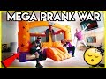 BOUNCY HOUSE WAKE UP PRANK Mega Prank War
