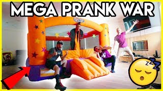 BOUNCY HOUSE WAKE UP PRANK | Mega Prank War