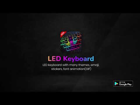 LED Keyboard: Emoji, Fonts video