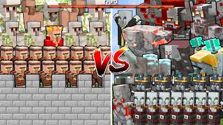 Download lagu MOST POWERFUL RAID vs FORTIFIED VILLAGER CASTLE | Minecraft Mob Battle mp3