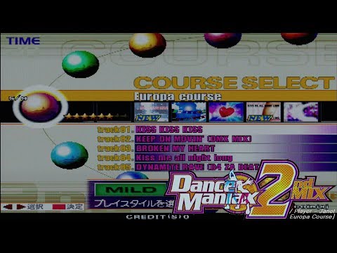 Dance Maniax 2nd MIX Europa Course playthrough / 댄스 매니악스 2