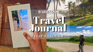 Travel Journal Flip Through - Barbados!