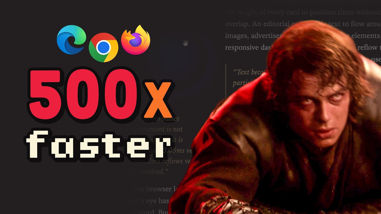 He just crawled through hell to fix the browser…