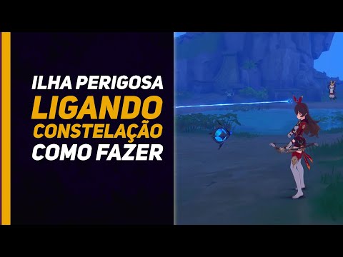 Genshin Impact: Arquipélago - Ilha Perigosa - Puzzle de Ligar a Constelação