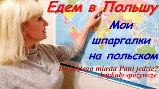 Польский язык. #5. Полезные шпаргалки-выручалки на польском. Едем в Польшу первый раз