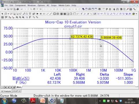 Circuit simulation using Micro-Cap (EE210 L-17)