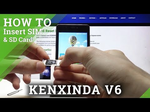 How to Insert Micro SD & Nano SIM Card in KENXINDA V6 – Put in Cards