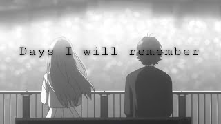 Irozuku Sekai No Ashita Kara「ＡＭＶ」Days I will remember