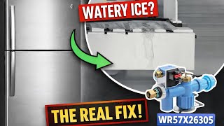 GE Refrigerator Watery Ice Fix — Inlet Valve Replacement (Hollow Cubes & Dripping Ice)