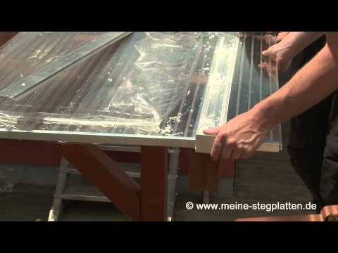 Verlegeanleitung Doppelstegplatten Alu Alu Durchschraubprofil Teil 4