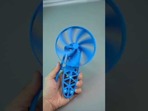 3D printed mini fan — your pocket breeze for summer  #3dprinting #creality #crealityhi #diy